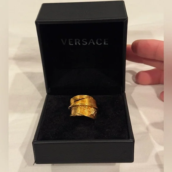 Versace gold ring